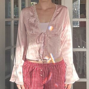 Princess Polly Pink Satin Top